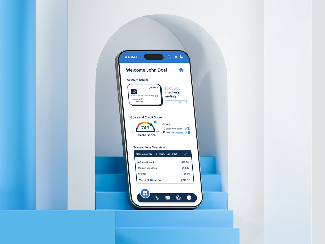 Banking App Dashboard Mockup